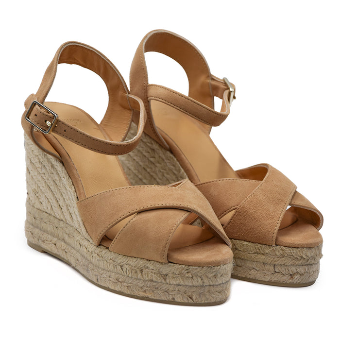 Sandali Castañer Donna Blaudell Espadrillas In Suede Tostado