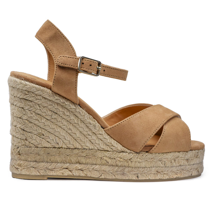 Sandali Castañer Donna Blaudell Espadrillas In Suede Tostado