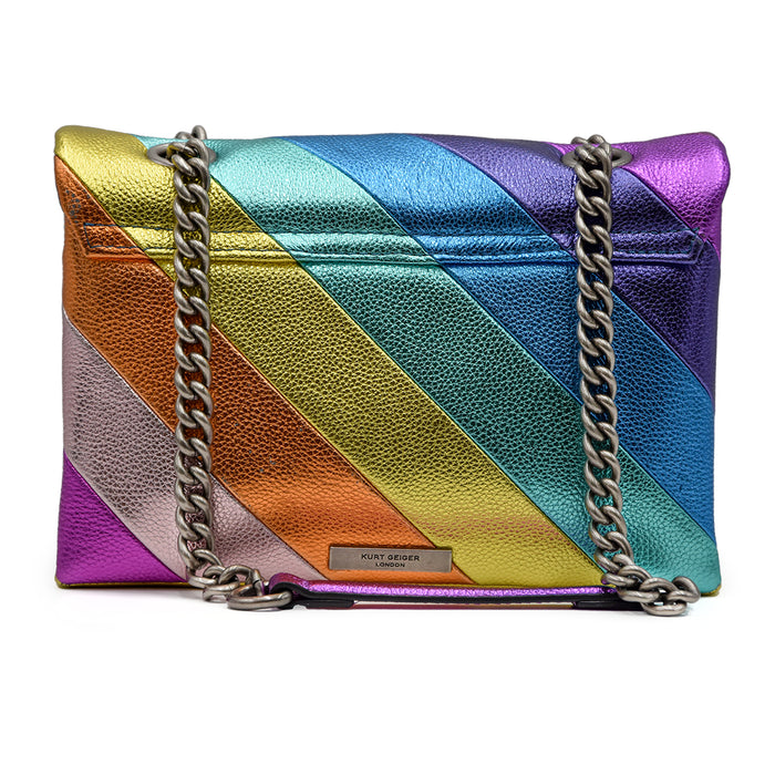 Kensington Rainbow Bag Kurt Geiger Iconic Rainbow Pattern