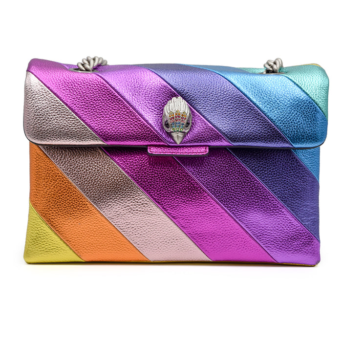 Kensington Rainbow Bag Kurt Geiger Iconic Rainbow Pattern