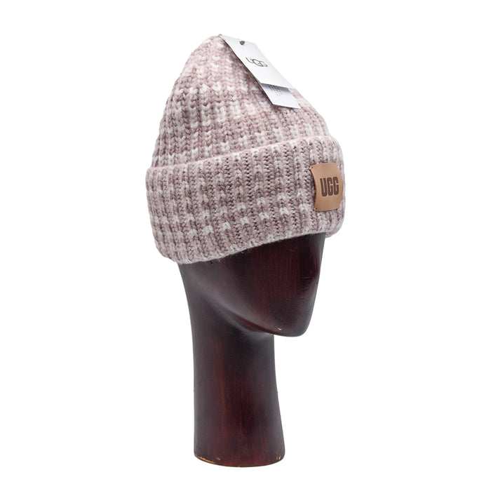 Cappello Ugg Lavorazione Space -Dye Rosé Etichetta Con Grafica