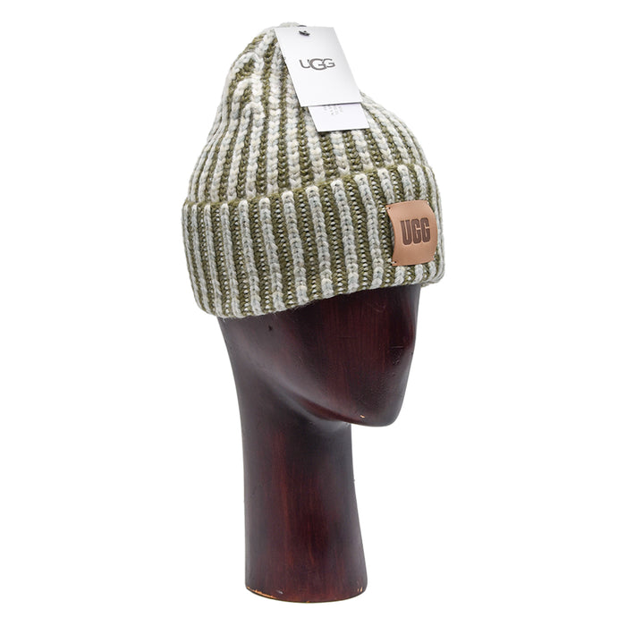 Ugg Unisex Cappello Olive Space-Dye Presenta Motivo Dinamico