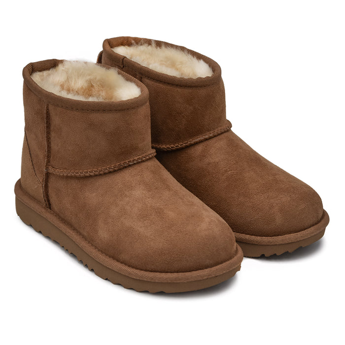 Ugg Mini Stivaletti Chestnut Con Montone Sofficissimo Bambino