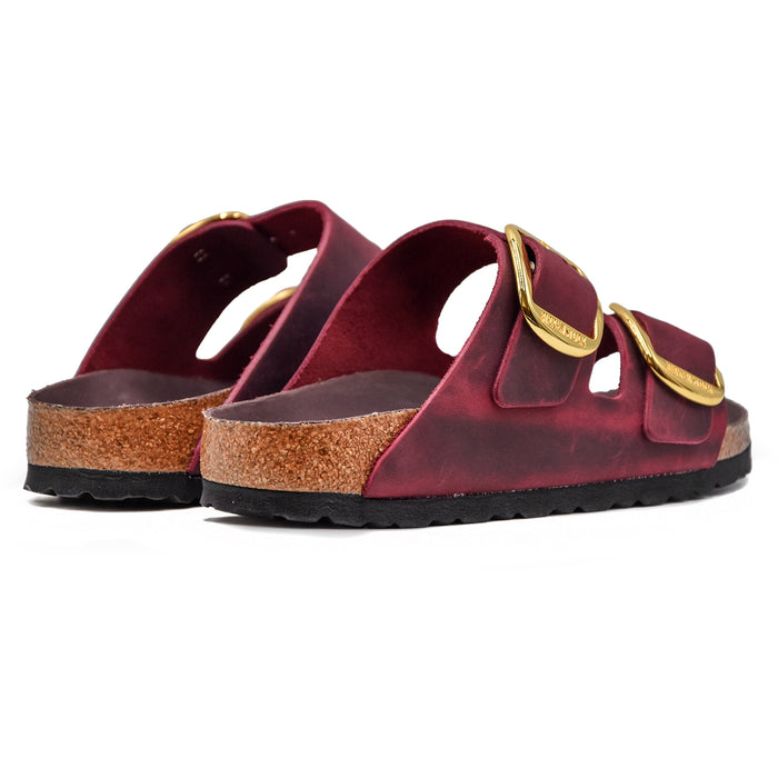 Birkenstock Arizona Zinfandel Donna Big Buckle Pelle Bordeaux