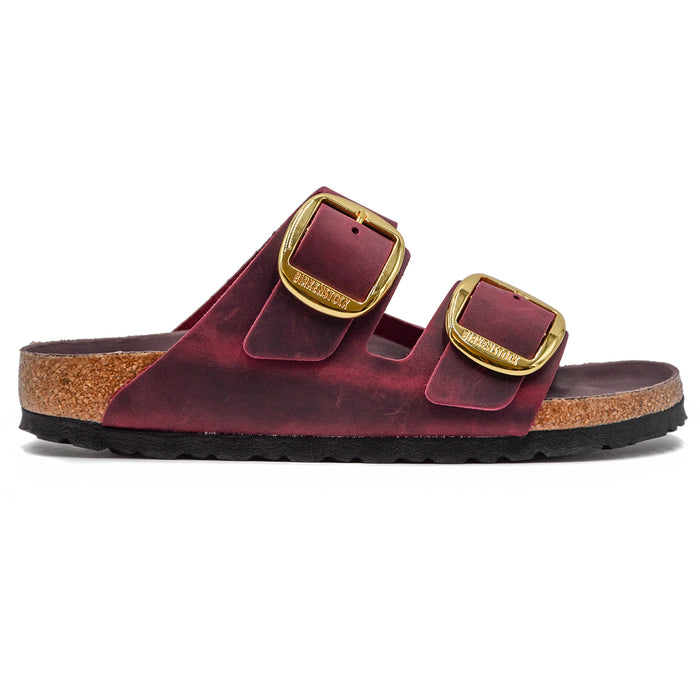 Birkenstock Arizona Zinfandel Donna Big Buckle Pelle Bordeaux