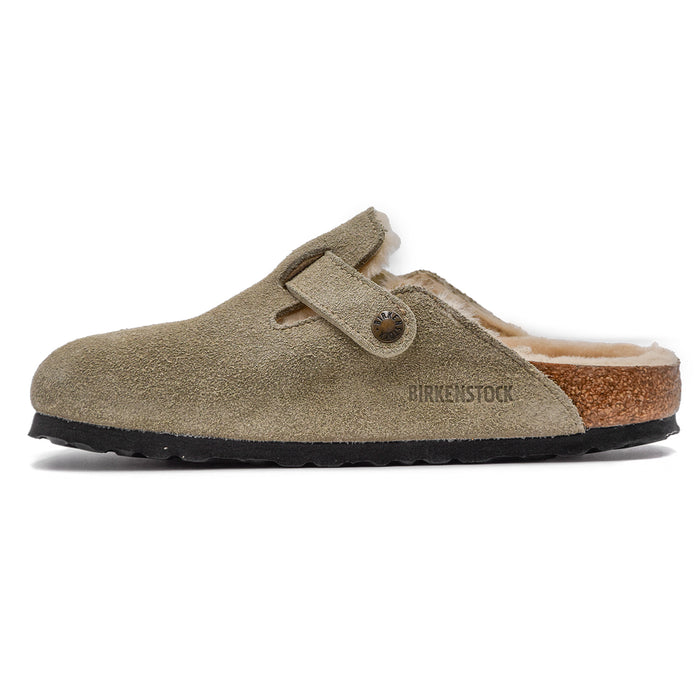 Birkenstock Sabot Shearling Donna Taupe Le Clog Più Stilose