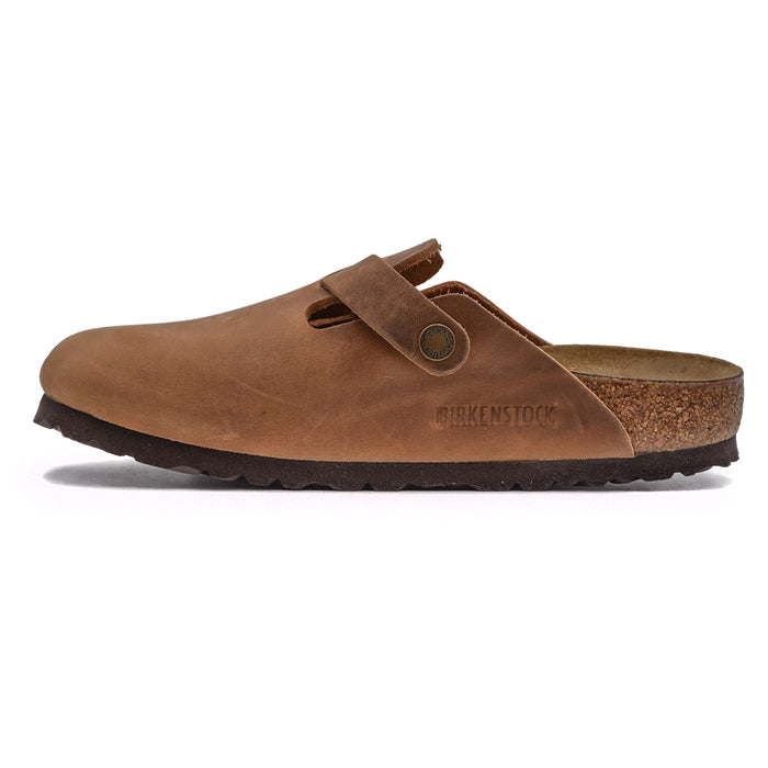 Birkenstock Boston Sabot Cognac Dalla Tomaia Senza Cuciture Donna