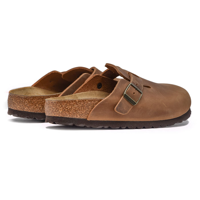 Birkenstock Boston Sabot Cognac Dalla Tomaia Senza Cuciture Donna