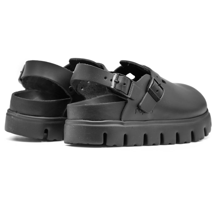 Birkenstock Sabot Tokyo Pap Chunky Black Heel Strap Women