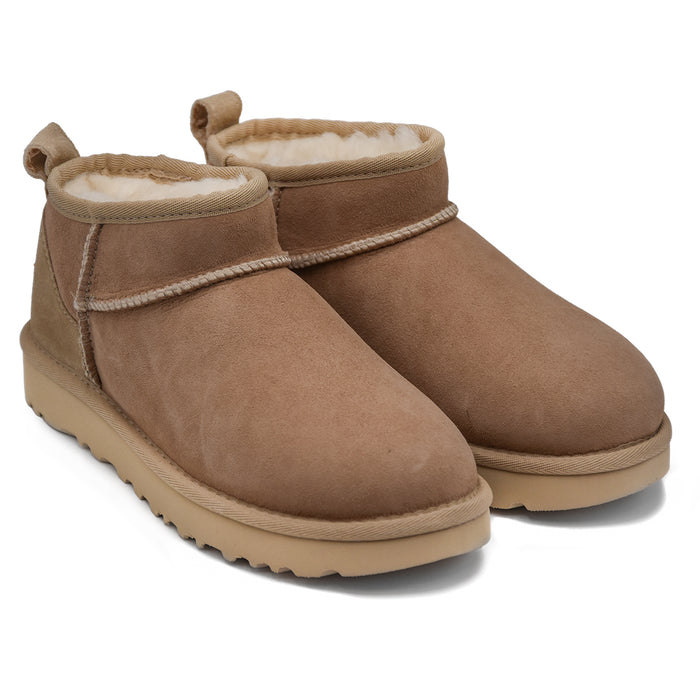 Ugg Ultra Mini Stivaletti Sand Pretrattati Per Acqua Macchie Donna