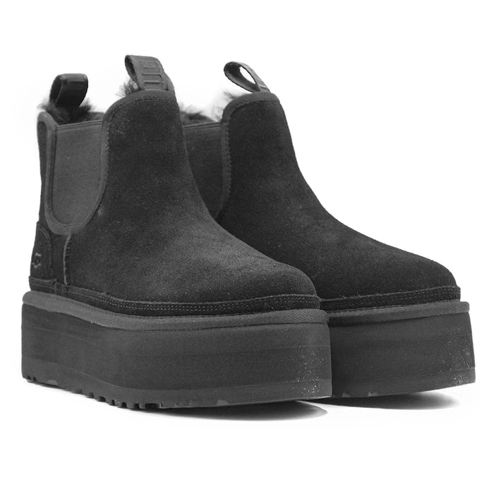 Ugg Neumel Platform Black Women's Ankle Boots With EVA Midsole