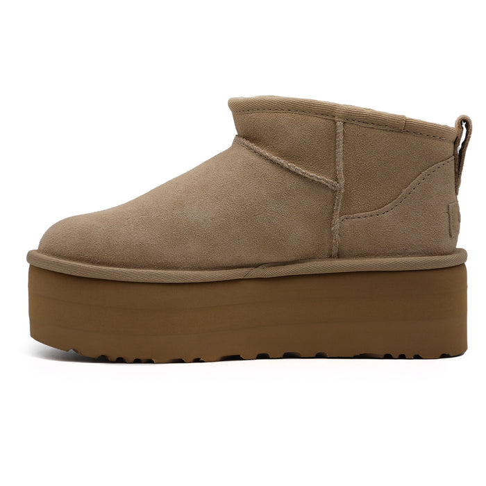 Ugg Ultra Mini Platform Stivaletti Sand Suola Di Tendenza Donna