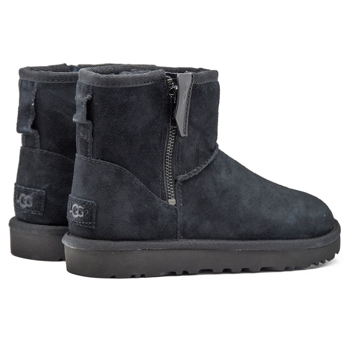 Ugg Mini Bailey Stivaletti Con Logo Stampato A Caldo Nero Donna