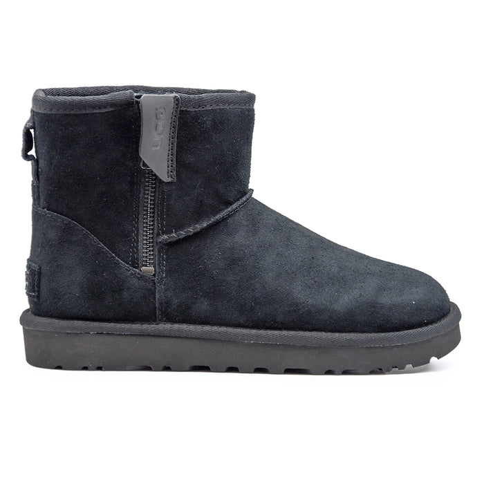 Ugg Mini Bailey Stivaletti Con Logo Stampato A Caldo Nero Donna