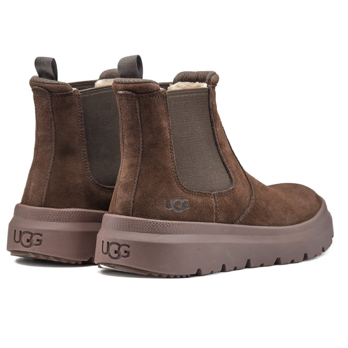 Stivaletti Ugg Uomo Marrone Struttura Con Cuciture Sigillate