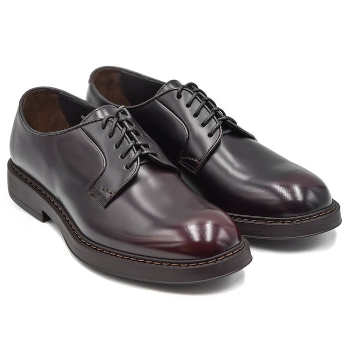 Doucal's Men's Brown Lace Ups With Thick Rubber Bottom Stitched