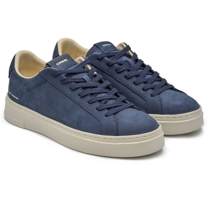 Crime Uomo Blu Sneakers Extralight Suola Ivory Profilo Lineare