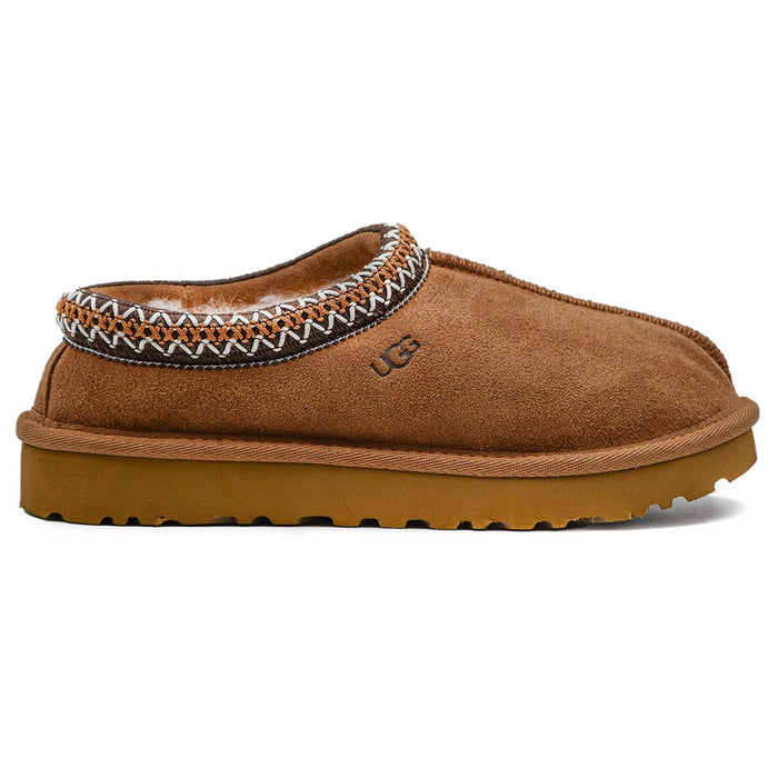 Ugg Donna Tabacco Sabot Tasman Stondato Con Collarino Asimmetrico