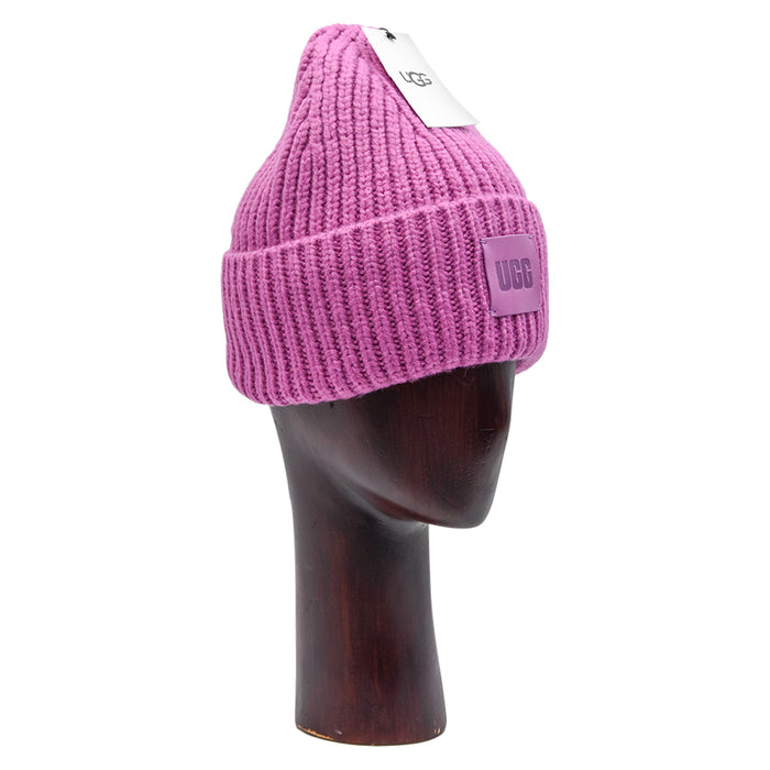 Cappello Ugg Lilla Caldo Lavorato A Maglia Grossa Rib Beanie