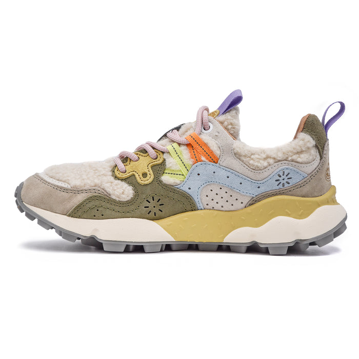 Sneakers Flower Mountain Donna Yamano 3 Effetto Teddy Beige