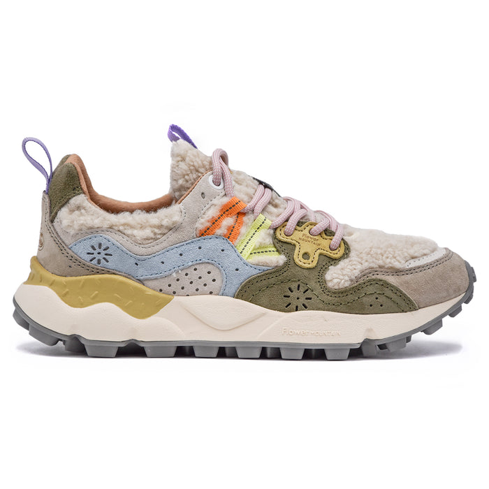 Sneakers Flower Mountain Donna Yamano 3 Effetto Teddy Beige