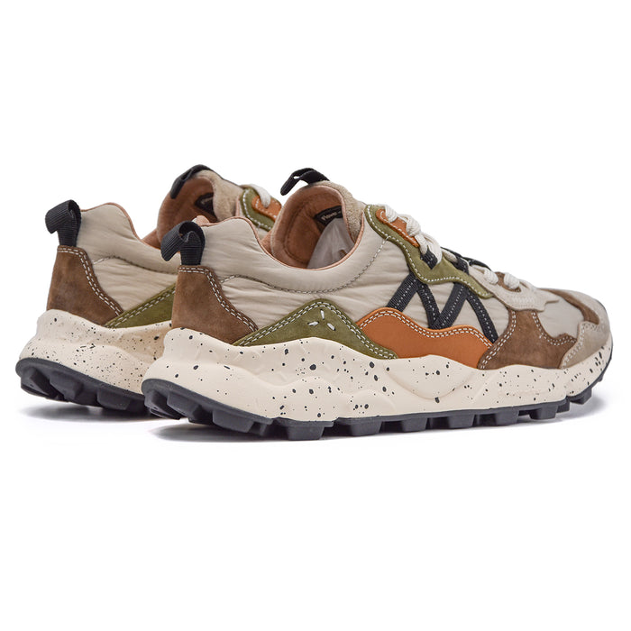 Flower Mountain Lenzan Sneakers Beige Uomo Occhielli Rinforzati