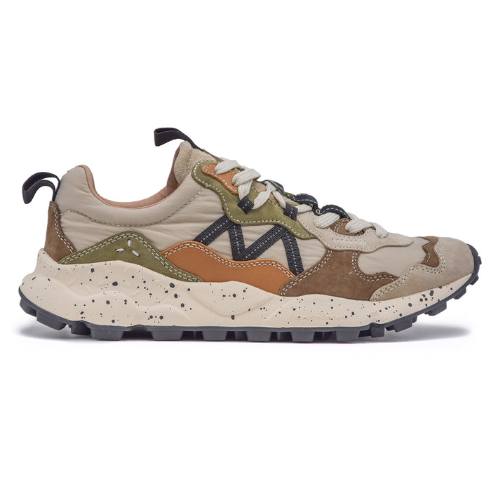 Flower Mountain Lenzan Sneakers Beige Uomo Occhielli Rinforzati