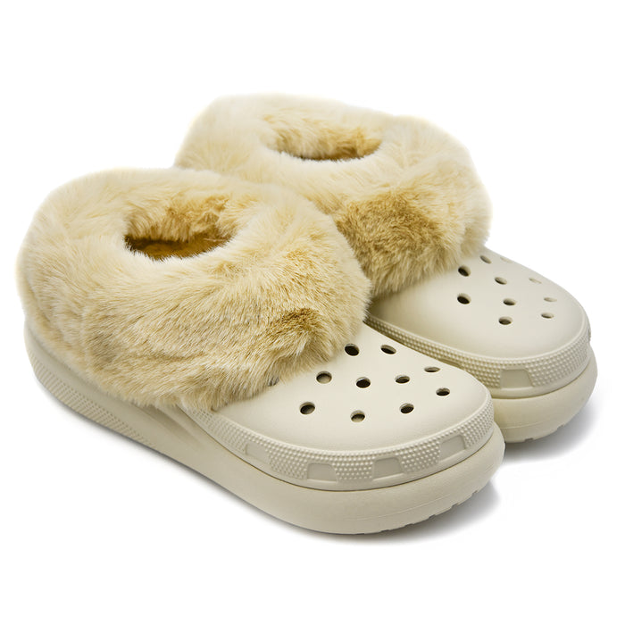 Crocs Furever Crush Avorio Scarpa Donna Rialzato Dallo Stile Audace