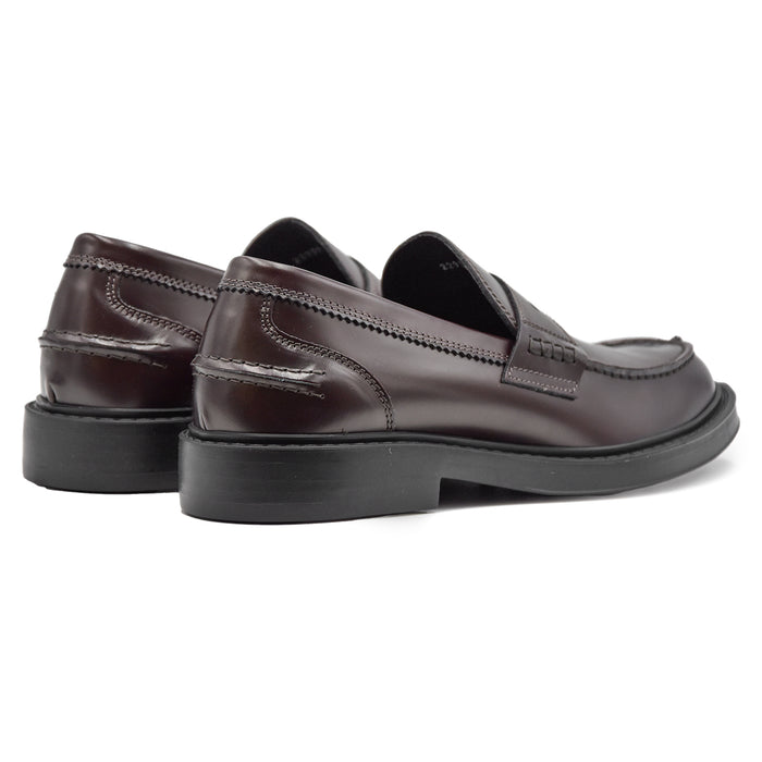 Riccardo P. Bordeaux College Moccasins True Made In Italy Men