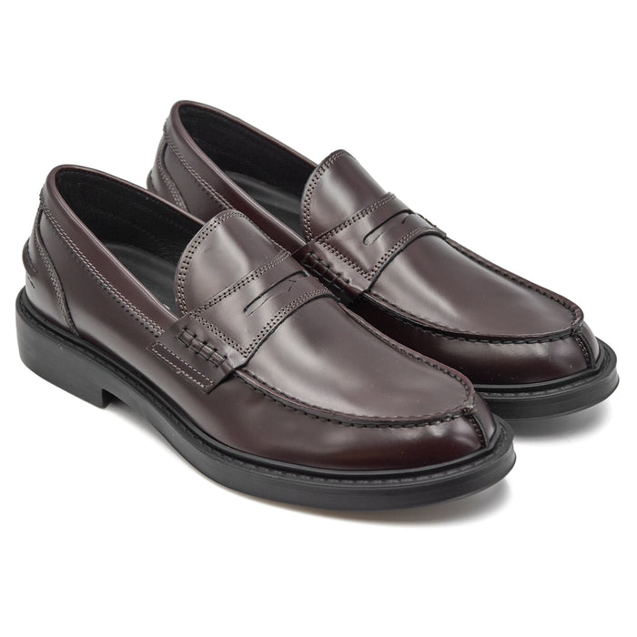 Riccardo P. Bordeaux College Moccasins True Made In Italy Men