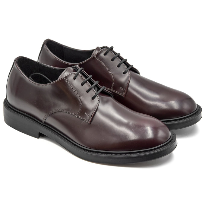 Men's Burgundy Lace-Ups Riccardo P. For Modern Business Man