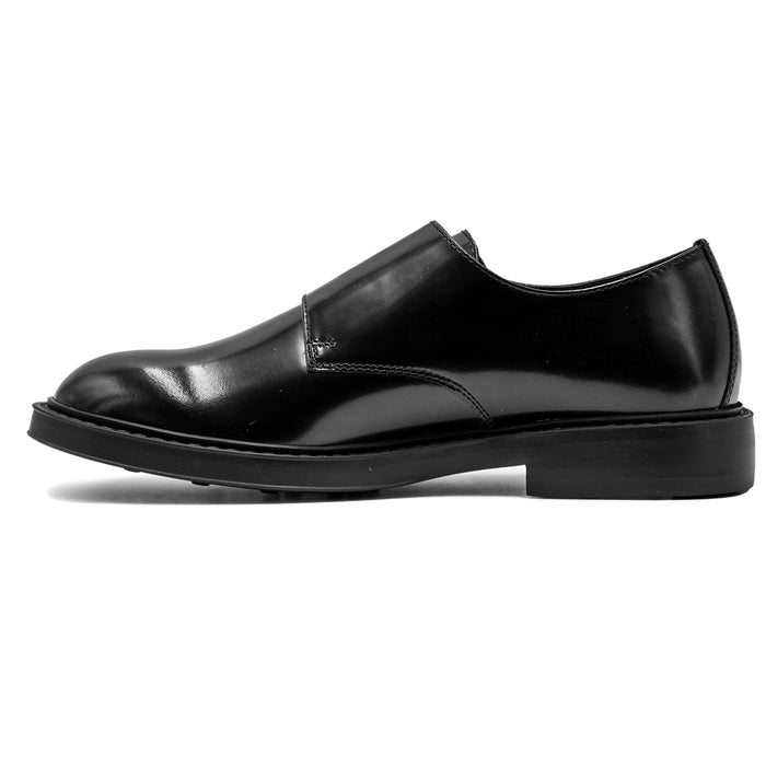 Monk Strap Men Black Character Decisive Double Buckle Riccardo P.