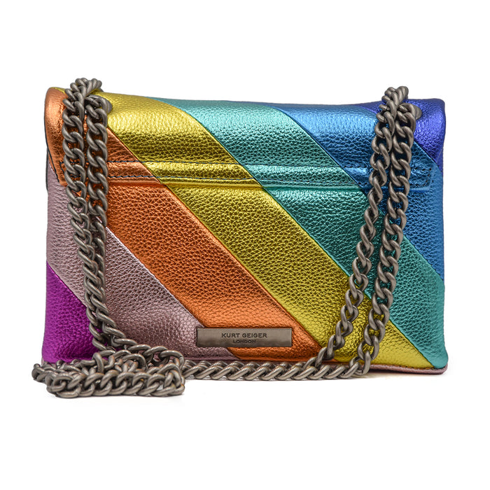 Mini Kensington Kurt Geiger Borsa Dall'Iconico Motivo Arcobaleno