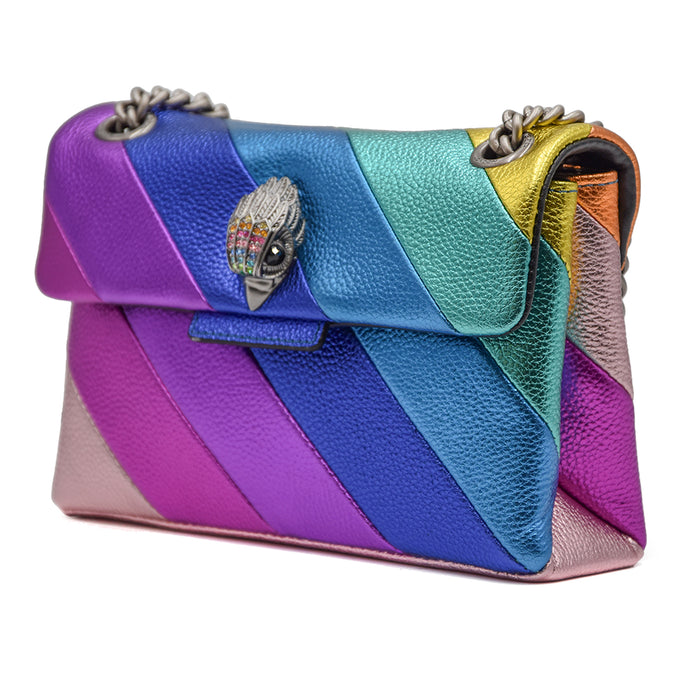 Mini Kensington Kurt Geiger Borsa Dall'Iconico Motivo Arcobaleno