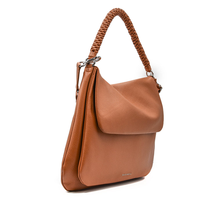 Borsa Orciani Diana Sense Scooby Large Pelle Martellata Cuoio
