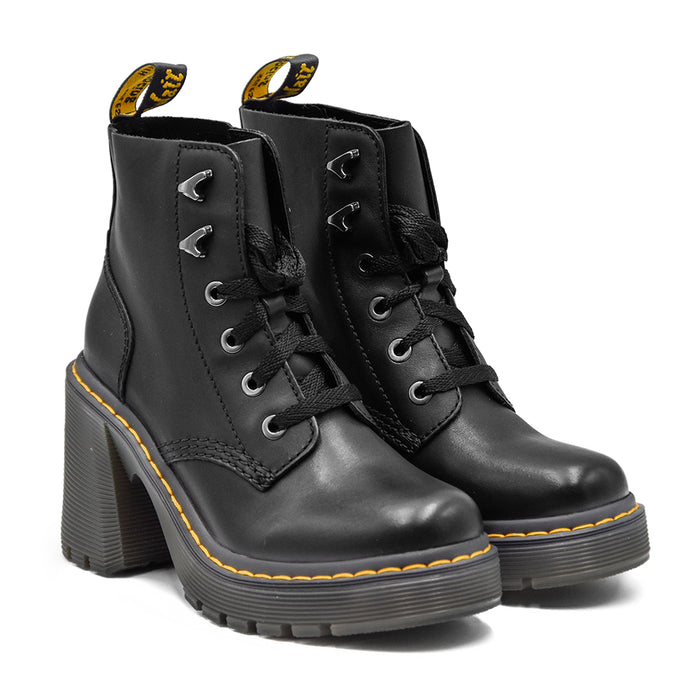 Stivaletti Dr. Martens Jesy Nero Ganci A Forma Di Treccia Donna