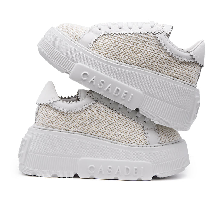 Sneakers Casadei Nexus Bianco Dal Fondo Tecnofuturistico Donna