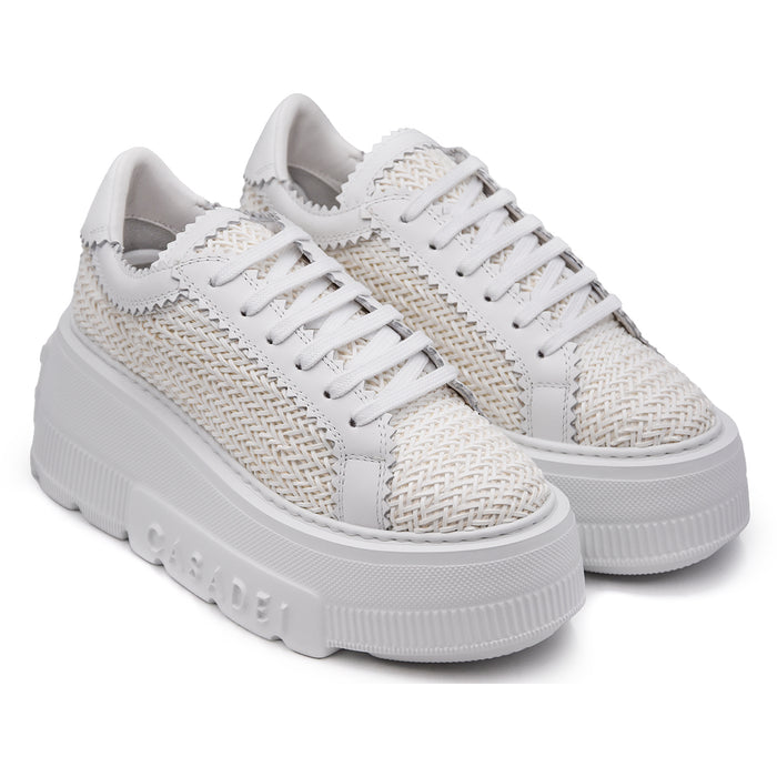 Sneakers Casadei Nexus Bianco Dal Fondo Tecnofuturistico Donna