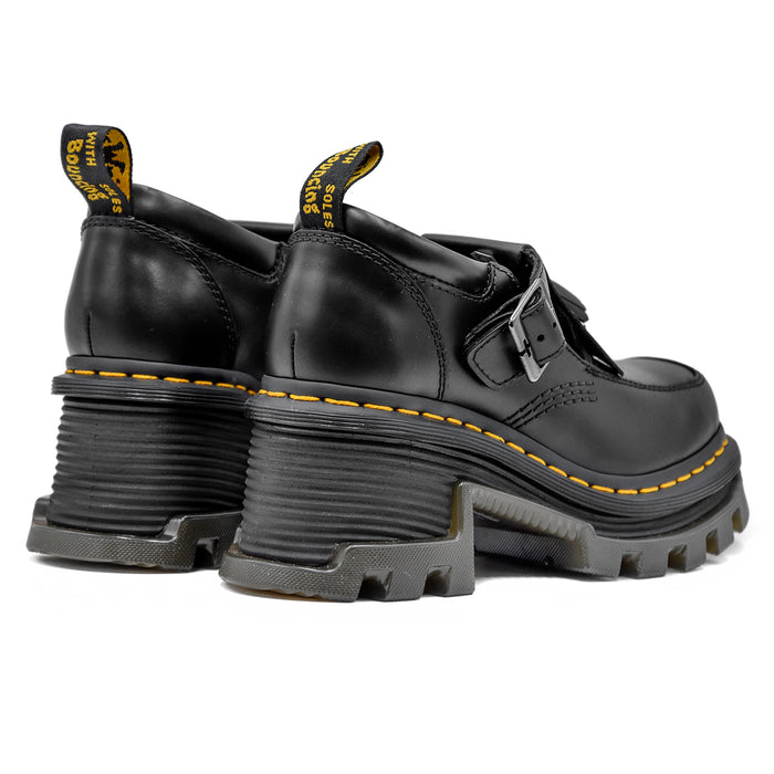 Dr.Martens Mary Jane Corran In Pelle Liscia Cerata Nero Donna