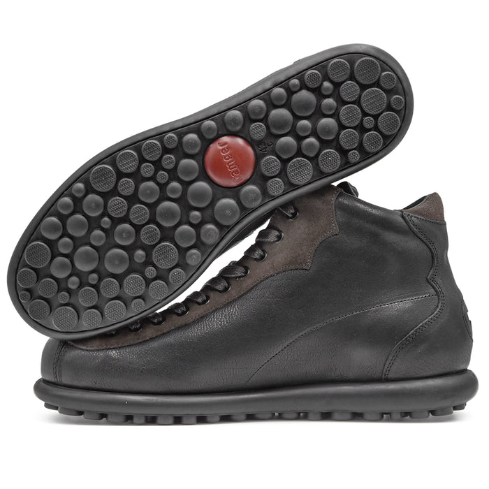 Camper Pelotas Black Ankle Boots With 360° Stitched Sole Men