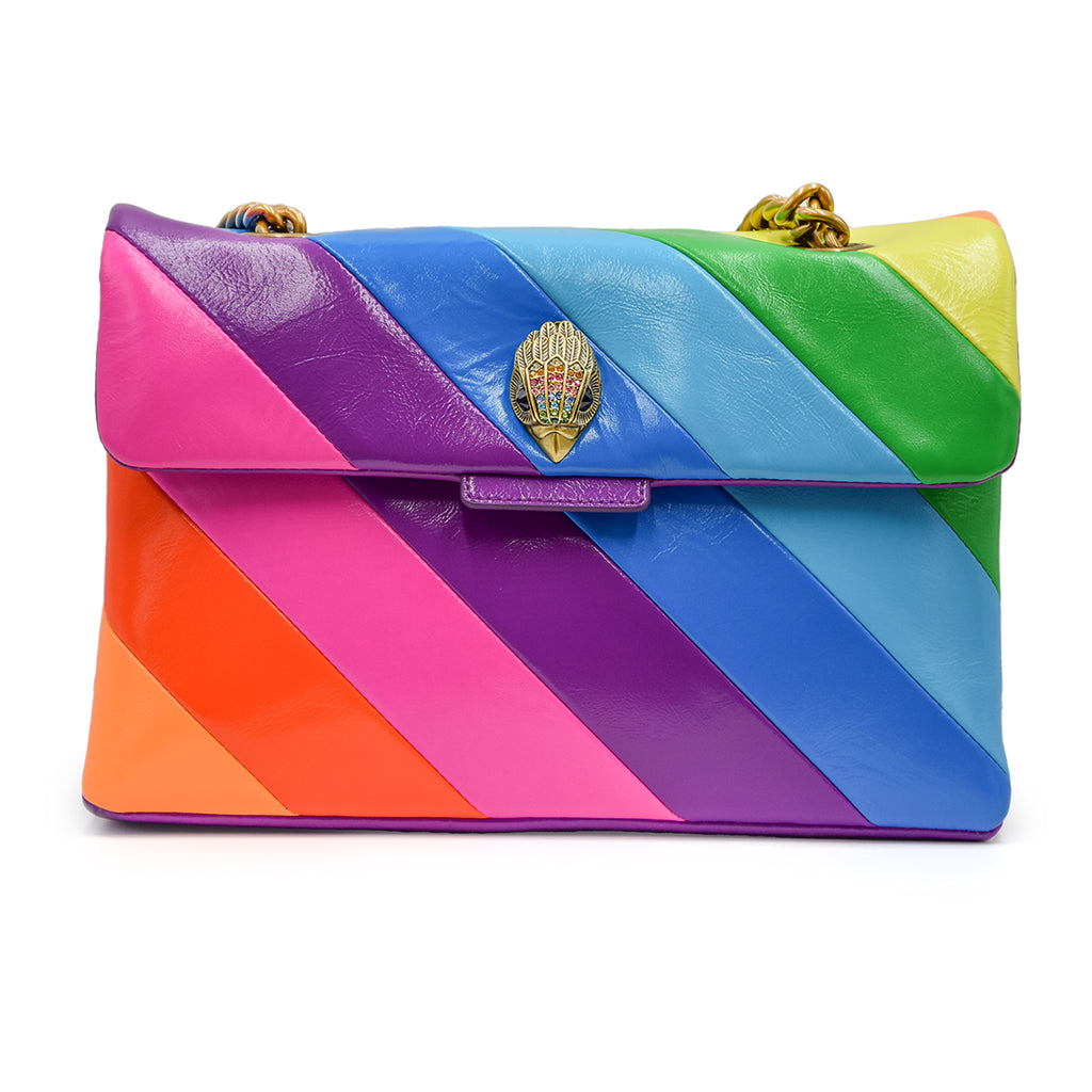 Borsa Kurt Geiger Kensington Large Multi Arcobaleno Effetto Neon Sabot Arezzo