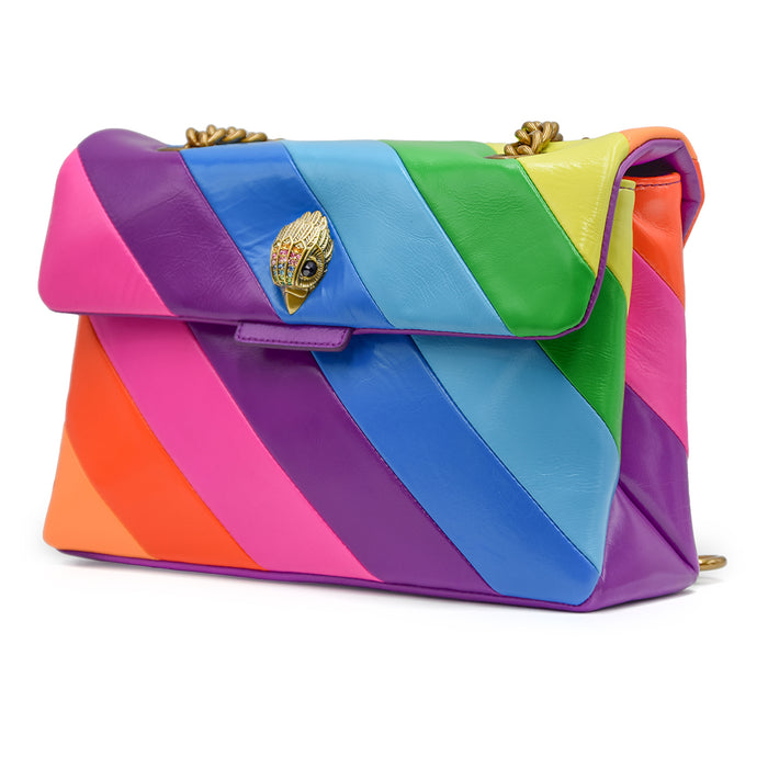 Kurt Geiger Kensington Large Multi Rainbow Neon Effect Bag