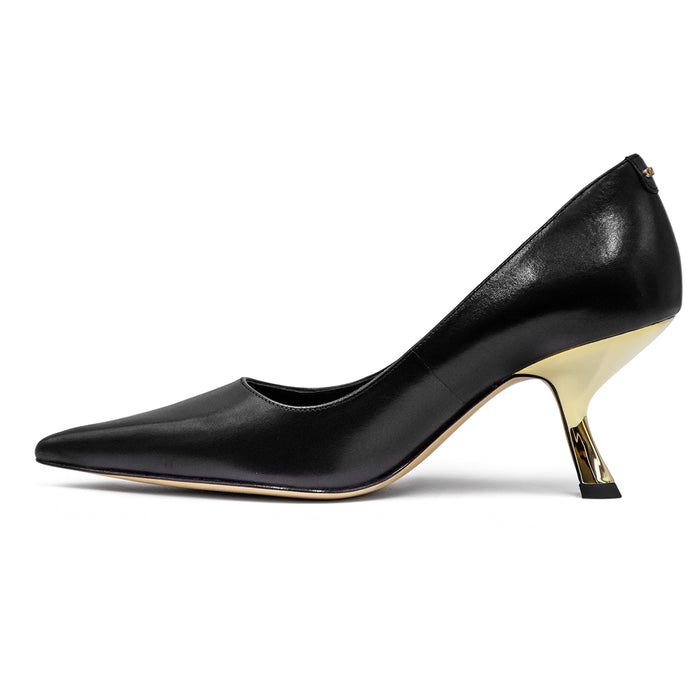 Michael Kors Black Architectural Design Heel Pumps Women