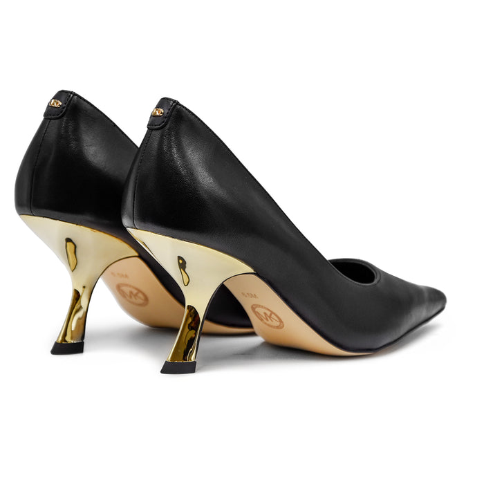 Michael Kors Black Architectural Design Heel Pumps Women