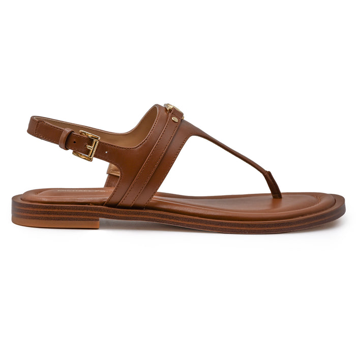Sandali Infradito Michael Kors Mandy Thong Donna In Pelle Cuoio