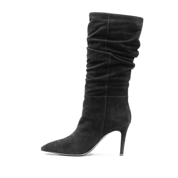 Via Roma 15 Women's Boots Luxurious Texture Black Suede