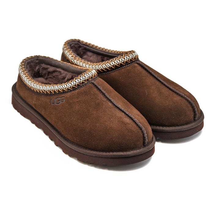 Ugg Tasman Men's Brown Clogs Contrast Braided Collar