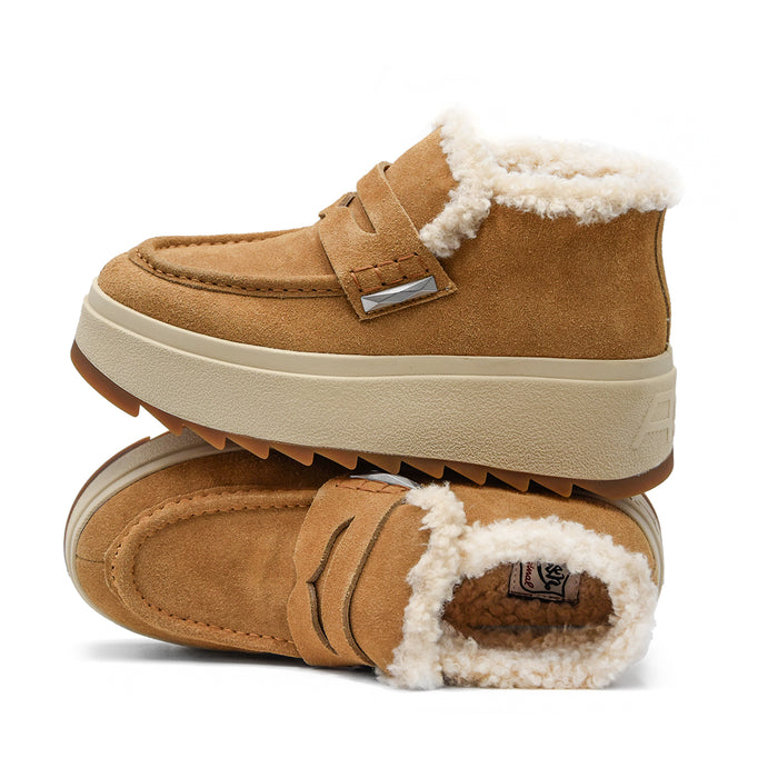 Ash Stivaletti Magic Camel Interno In Caldo Tessuto Sherpa Donna