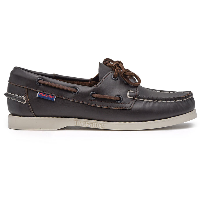 Stringata Sebago Docksides Marrone Calzata Comoda E Leggera Donna