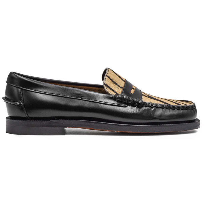 Mocassini Sebago Donna Dan Vamp Nero Con Preziosa Vaschetta Leo